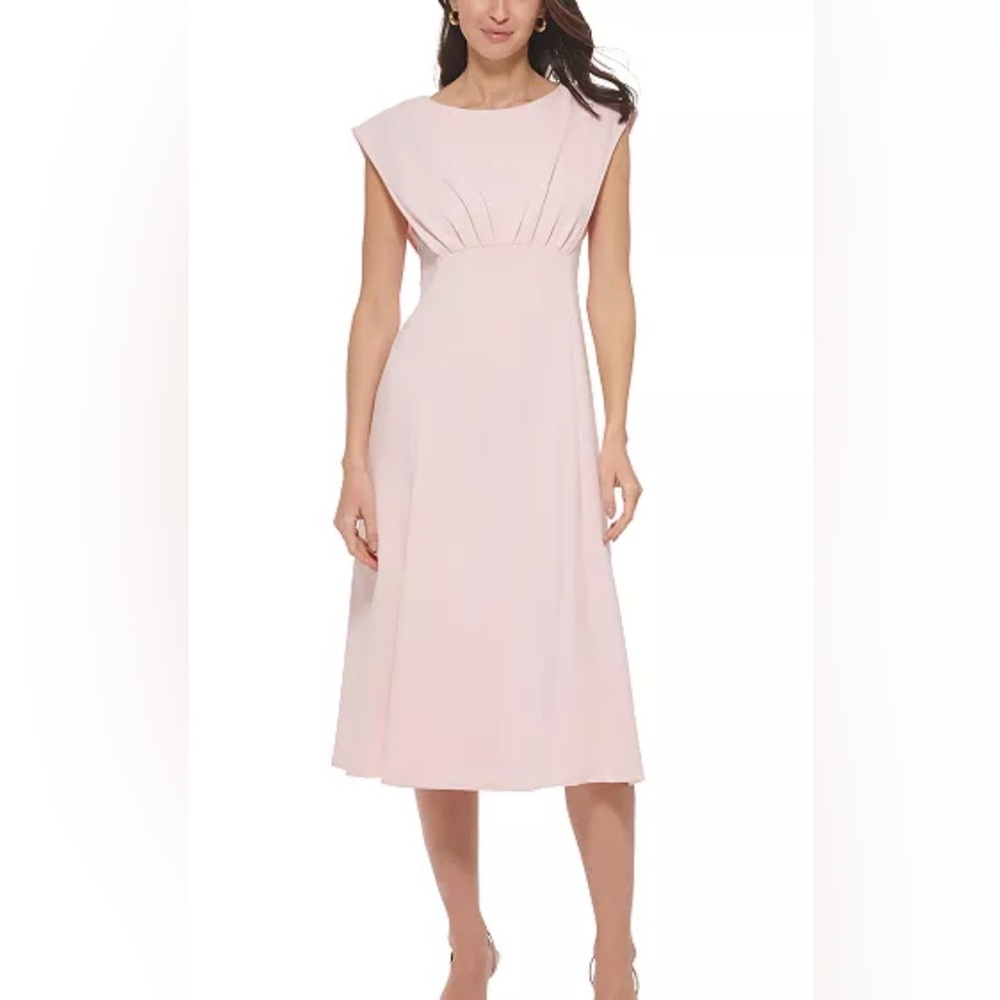 Elegant Draped Calvin Klein Dress
